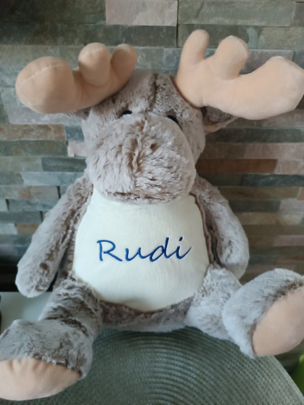 Elch Beige Kuscheltier – Bild 3