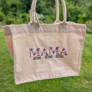 Tasche Vanessa mit Floralen Buchstaben