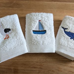 Kleines Handtuch 30 x 30 cm mit Sommermotiv