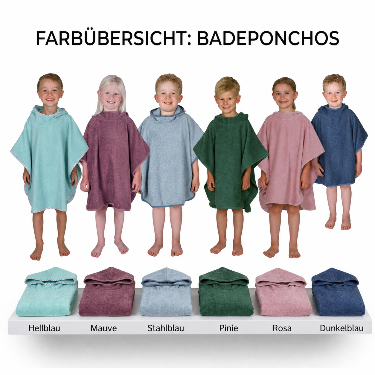 Badeponcho Regenbogen – Bild 2