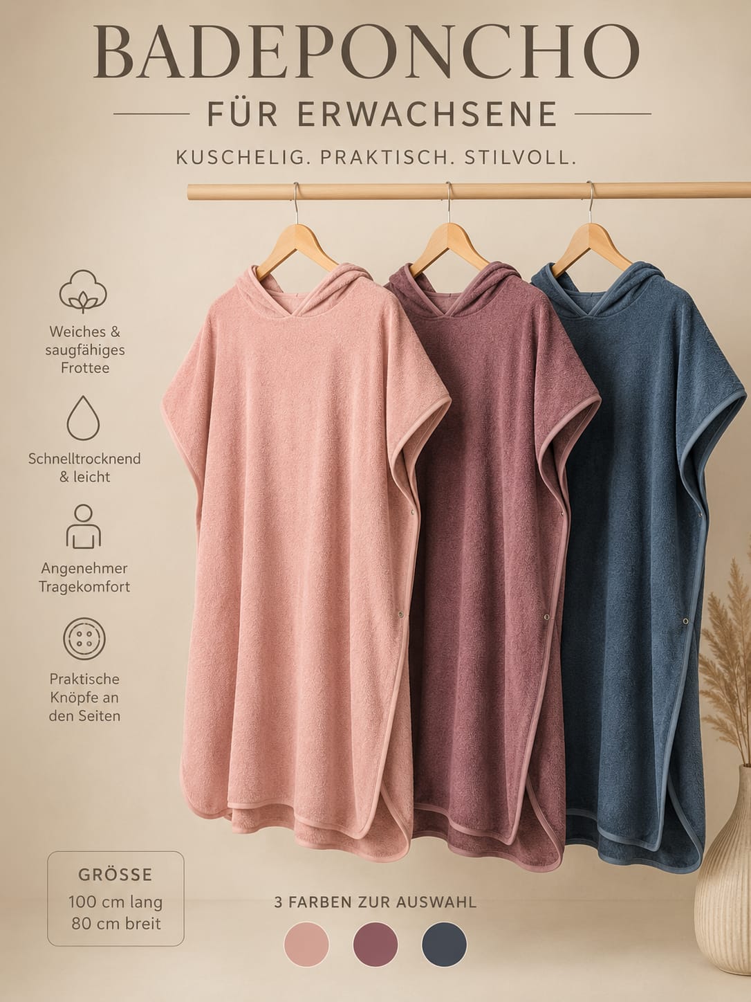 Badeponcho Regenbogen – Bild 6
