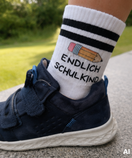 Socken Endlich Schulkind